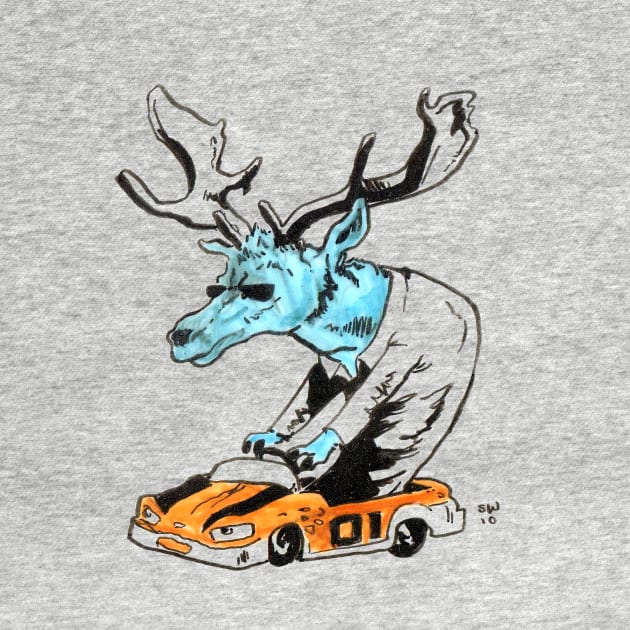 Driving Deer by CoolCharacters